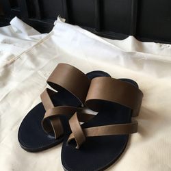 [限定！Mサイズ] re-born sandals ver.khaki ✕ navy 3枚目の画像