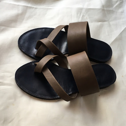 [限定！Mサイズ] re-born sandals ver.khaki ✕ navy 4枚目の画像