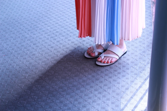 [ラスト1]  re-born sandals ver.marble /フラットサンダル　マーブル（大理石柄） 5枚目の画像
