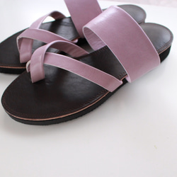 [new!]  re-born sandals ver. lavender /フラットサンダル＊ラベンダー 2枚目の画像