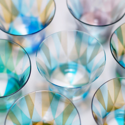 爽やかブルー の kaleido glass (受注制作） 4枚目の画像