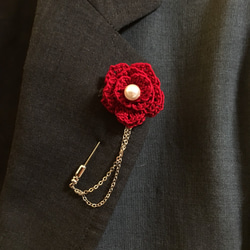 one color rose lapel-pin 2枚目の画像