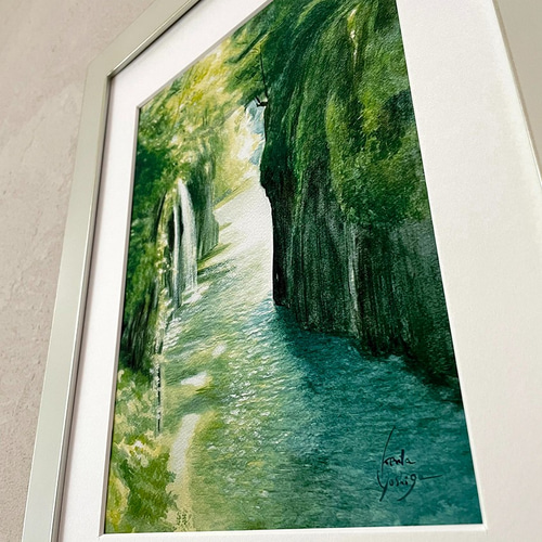 油絵　高千穂 Amazon.co.jp: 小林幸三『高千穂峡 受注制作』油彩画 風景画