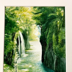 【絵画】安らぎの高千穂峡(複製画） 5枚目の画像