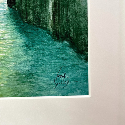 絵画】安らぎの高千穂峡(複製画） 絵画 空間ペインター芳賀健太
