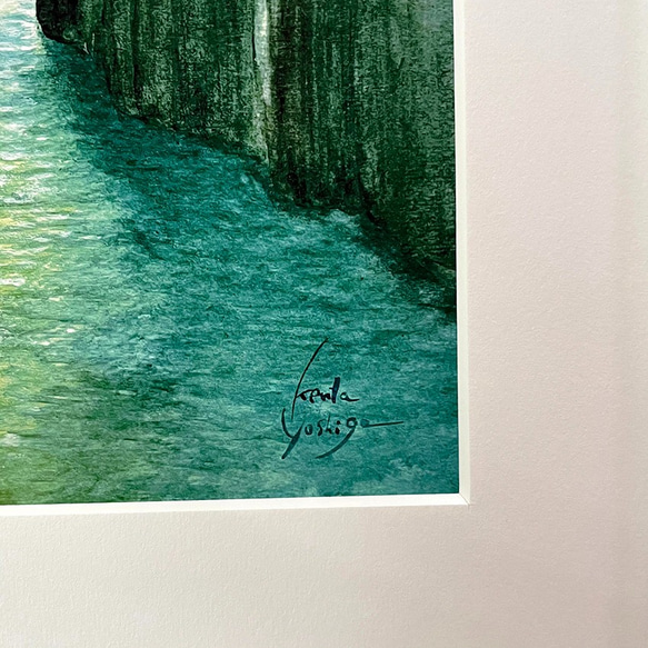 【絵画】安らぎの高千穂峡(複製画） 6枚目の画像