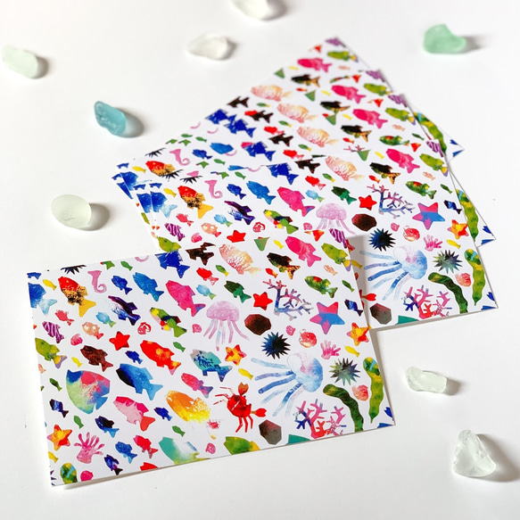 水族館の朝｜ポストカードセット ポストカード atelier.plu.m. 通販