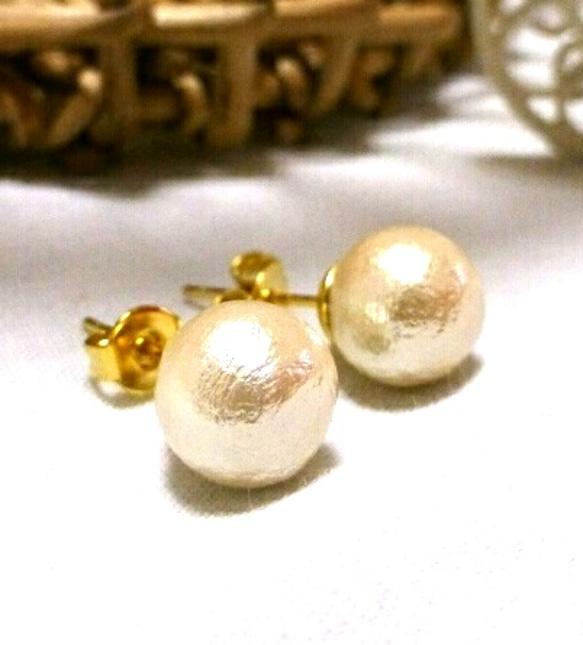 ★yuki様専用★cotton pearls 8mm 1枚目の画像