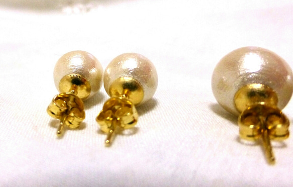 ★yuki様専用★cotton pearls 8mm 4枚目の画像