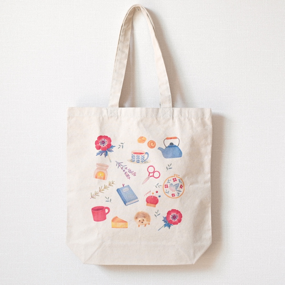 mini pehonka 30周年 トートバッグ Small Happiness (おうち時間ver.) トートバッグ エコバッグ