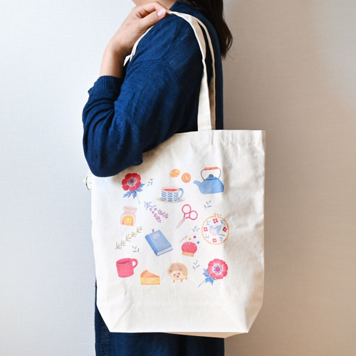 Small Happiness (おうち時間ver.) トートバッグ エコバッグ