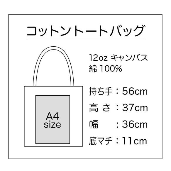 Small Happiness (ちょい呑みver.) トートバッグ 4枚目の画像