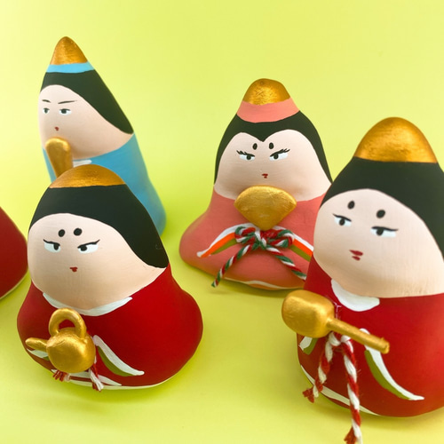 お雛さまセット（土人形）※受注製作 その他人形 坊さん玩具工房 通販