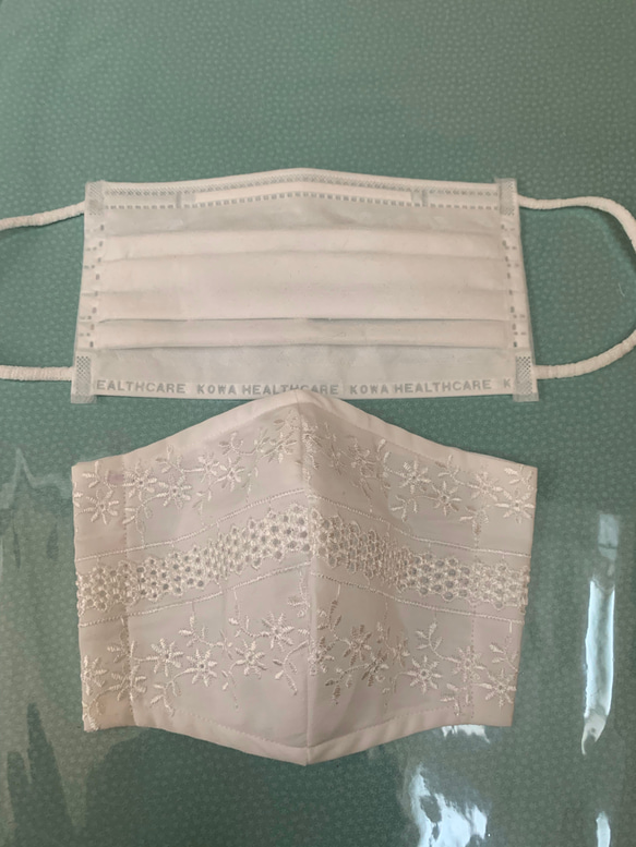 レースマスク　マスク　小池都知事　ラッピング付き 3枚目の画像