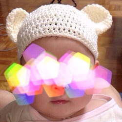 ひよこちゃんとにわとりさんのベビーニット帽 帽子(ベビー