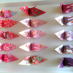 日本の春。さくらづくしの折り鶴シャワー 2枚目の画像