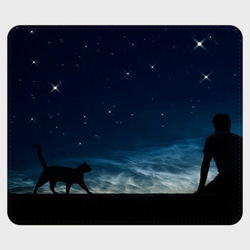 スマホケース 手帳型 アンドロイド 猫と夜空 ほぼ全機種 Xperia, Aquos, Galaxy, Arrows, 2枚目の画像