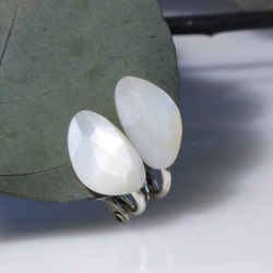 白蝶貝のイヤリング 2枚目の画像