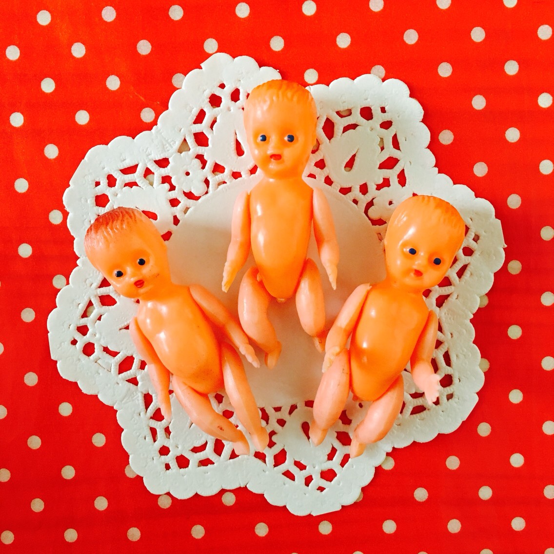 【超レア】昭和レトロ　ネジでよちよち歩く赤ちゃん　人形✖️2体セット