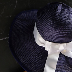 ブルーロイロイヤルブルー輸入ラミー製ラミー製帽子 6枚目の画像