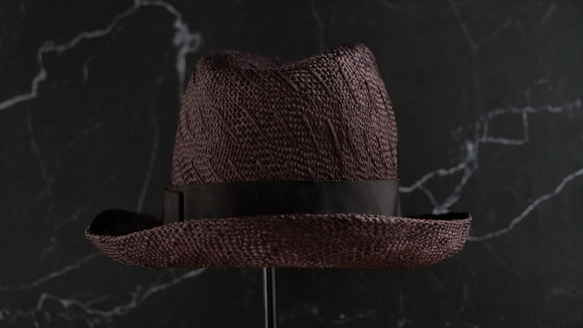 Monsieur Chocolat巧克力先生 進口苧麻(細ケンマ草)製作的草帽 A hat made of ramie 第4張的照片