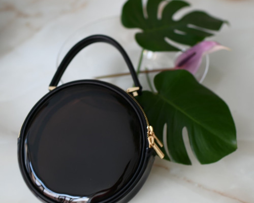 PAGOT Petit Adore ブラック レザー バッグ 2021SS】PAGOT Adore petit ビニールバッグ ハンドバッグ PAGOT 通販