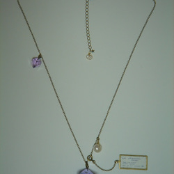 菫的ネックレス（星的・菫的　蛍石） 2枚目の画像