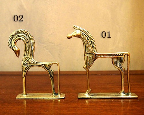 アンティーク オブジェ ゴールドホース 馬 その他インテリア雑貨