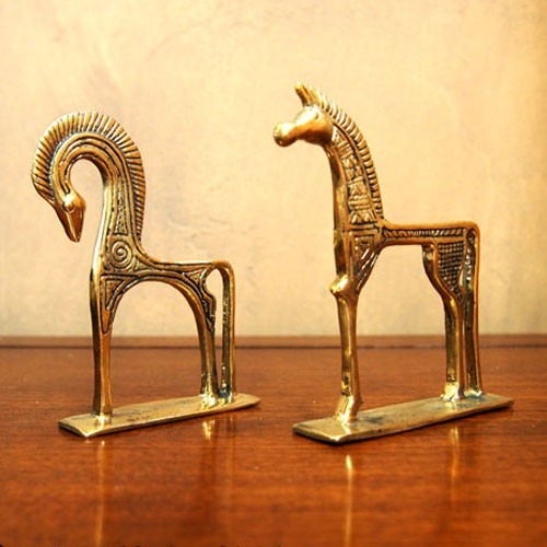 アンティーク オブジェ ゴールドホース 馬 その他インテリア雑貨