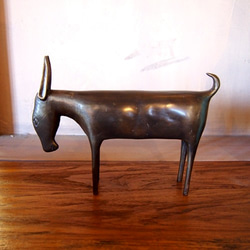 バッファローのオブジェ　水牛　真鍮　置物 4枚目の画像