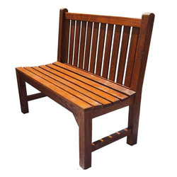 ベンチ 幅110cm　シンプル　ベンチ チーク無垢材 椅子 ガーデン ラファエルベンチ 1枚目の画像