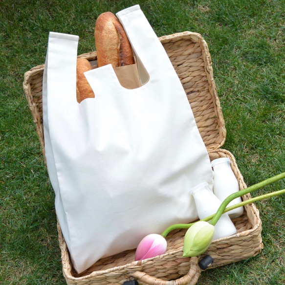 ルッコラ☆22fabric生地使用☆レジ袋型マイバッグ　4点 ルッコラ様専用☆22fabric生地使用☆レジ袋型マイバッグ 4点