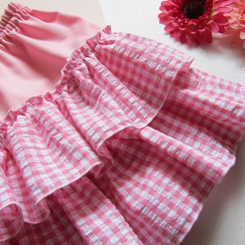 ク2 新品　初期　メタモルフォーゼ　リボン&フリルスカート　ギンガム　赤 ギンガムチェックシリーズ☆GB限定色発売のお知らせ