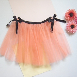 【１点もの】ハロウィン仕様キッズバルーンスカート☆レオパード柄 3枚目の画像
