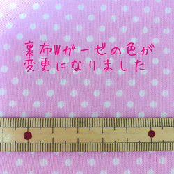 ＊刺繍無料＊夏マスク　ホワイトのコットンレース×パステルピンクのWガーゼ　立体マスク 2枚目の画像