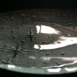 昭和型ガラス「銀河」円形皿　小（Φ120mm） 3枚目の画像