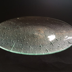 昭和型ガラス「銀河」円形皿　大（Φ180mm） 2枚目の画像