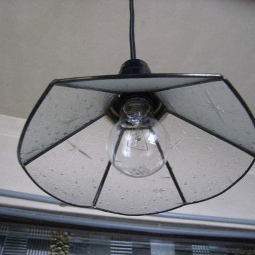 昭和型ガラス「銀河」 六面 ﾍﾟﾝﾀﾞﾝﾄﾗﾝﾌﾟ シーリングライト・ペンダント