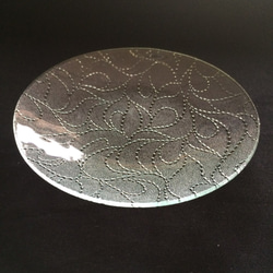 昭和型ガラス「スウィートピー」円形皿　小（Φ120mm） 2枚目の画像