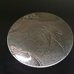 昭和型ガラス「つばめ」円形皿　小（Φ120mm） 1枚目の画像