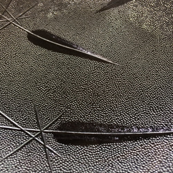 昭和型ガラス「ささ」円形皿　小（Φ120mm） 3枚目の画像