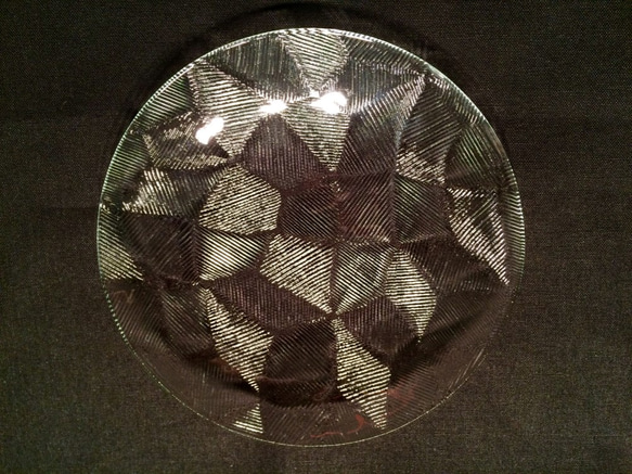 昭和型ガラス「きらら」円形皿 小（Φ120mm） 小皿 旭屋ガラス店 通販