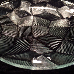 昭和型ガラス「きらら」円形皿　小（Φ120mm） 3枚目の画像