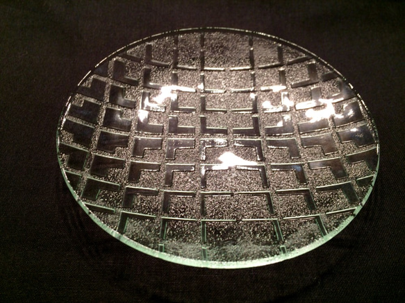 昭和型ガラス「みやこ」円形皿　小（Φ120mm） 2枚目の画像