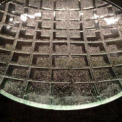 昭和型ガラス「みやこ」円形皿　小（Φ120mm） 3枚目の画像