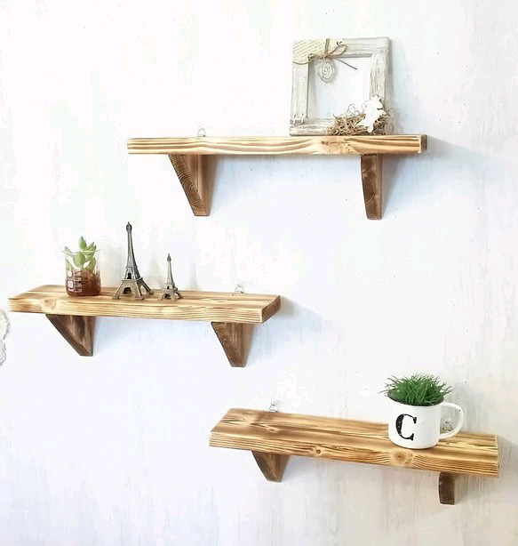 wood shelf 35cm 3点セット 1枚目の画像