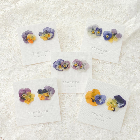 colorful viola mini ピアス/イヤリング 1枚目の画像