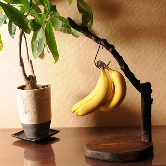 流木のバナナスタンド105014 1枚目の画像