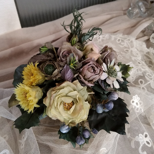 布花 シックな花束 アートフラワー Hana あそび 通販 4223201