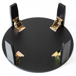 和風カフェテーブル【大】波千鳥（黒） 4枚目の画像